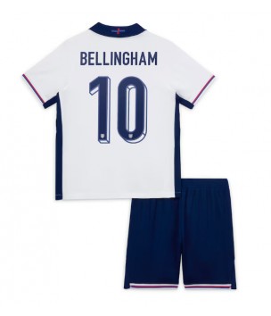 Billiga England Jude Bellingham #10 Hemmatröja Barn EM 2024 Kortärmad (+ Korta byxor)